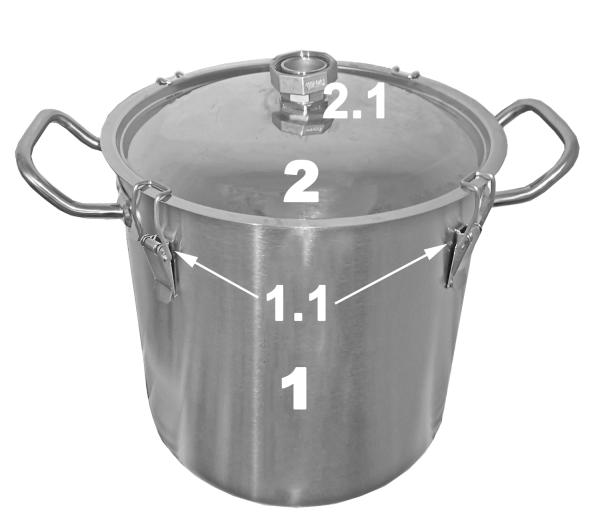 Destille für ätherische Öle mit 10,5 l Wasser-/Dampfkessel - all inclusive